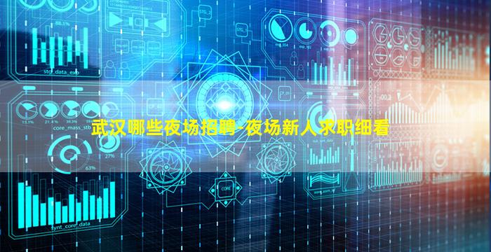武汉哪些夜场招聘-夜场新人求职细看